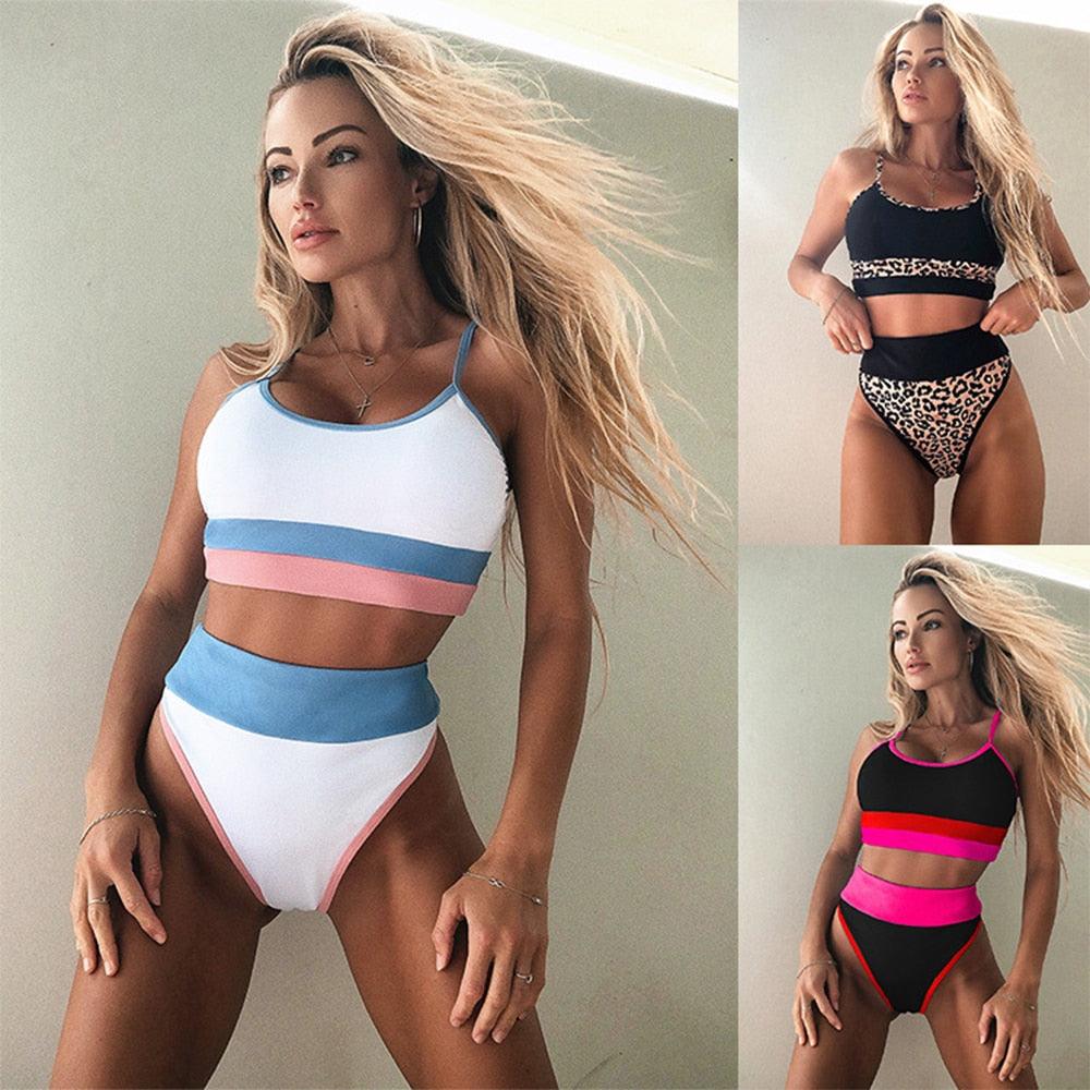 Summer Cute Vintage Women's Swimsuit Bikini Split Swimwear Women's Swimwear Women's 2-piece Beachwear Loose Bikini Fashion  Retro Bikini  Fashion Beachwear Summer Spa Beach Surf Sport