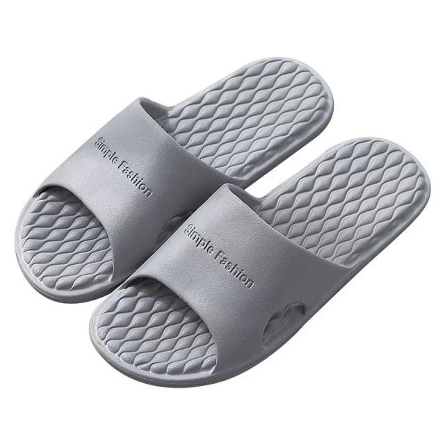 Summer Home Mens Slippers Simple Black White Shoes Non-Slip Bathroom Slides Flip Flops Indoor Women Slippers Soft Slides Slippers For Men Cloud Cushioned Slides Thick Non-Slip Pool Gym House Slipper