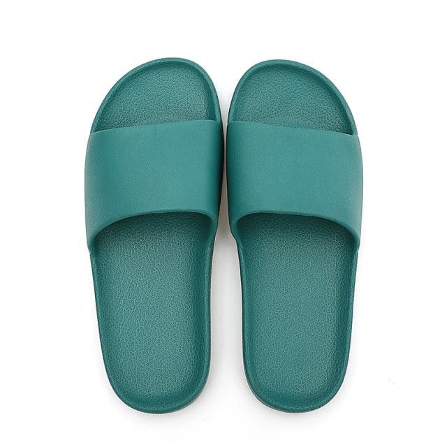 Summer Home Mens Slippers Simple Black White Shoes Non-Slip Bathroom Slides Flip Flops Indoor Women Slippers Soft Slides Slippers For Men Cloud Cushioned Slides Thick Non-Slip Pool Gym House Slipper
