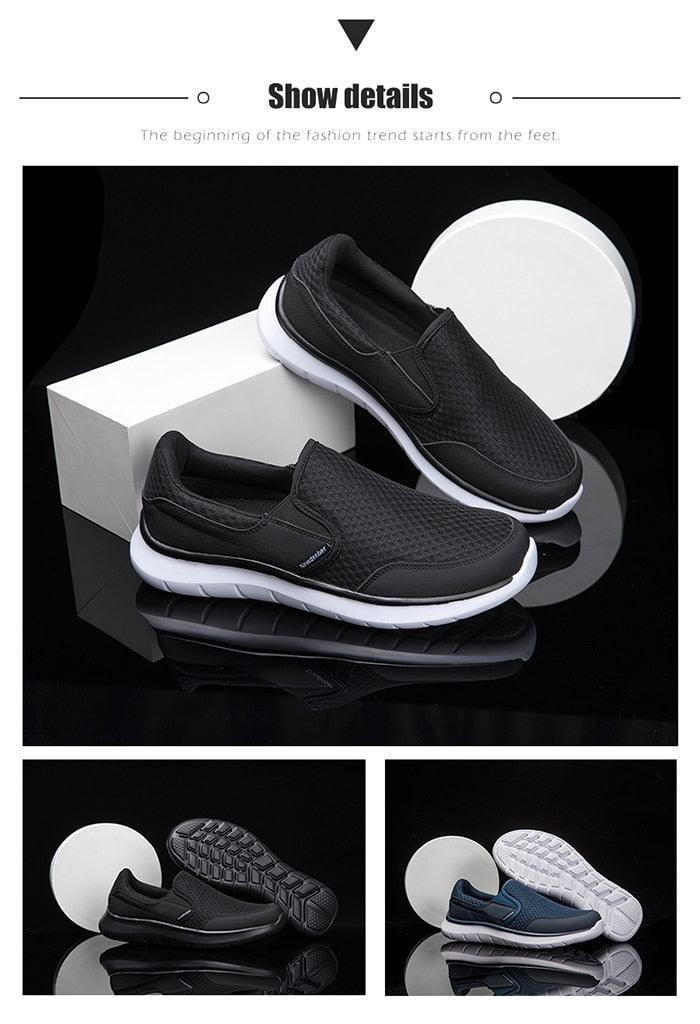 Summer Lightweight Men's Fashion Quality Breathable Outdoor Footwear Casual Ultra Lightweight Breathable Espadrilles  Walking Shoes Non Slip Athletic Fashion Shoes