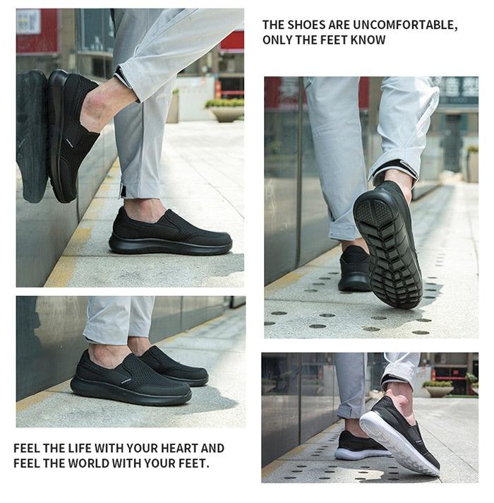 Summer Lightweight Men's Fashion Quality Breathable Outdoor Footwear Casual Ultra Lightweight Breathable Espadrilles  Walking Shoes Non Slip Athletic Fashion Shoes