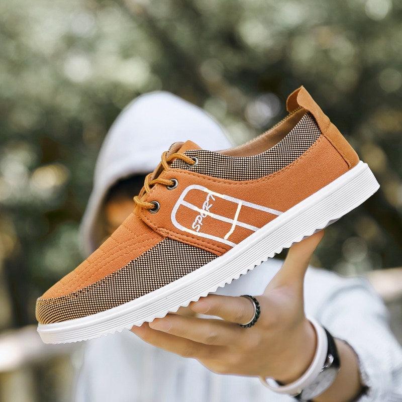 Summer Mens Casual Elegant Business Shoes Breathable Canvas Shoes Fashion Casual Shoes Fashion Sneakers Breathable Comfort Walking Shoes Modern Design