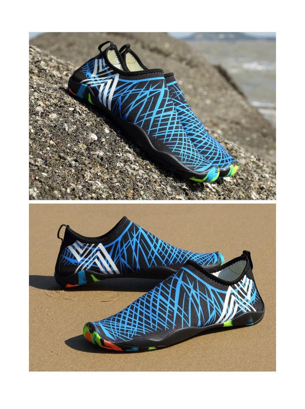 Summer Outdoor Mens Sports Water Shoes Non-Slip Beach Shoes Barefoot Upstream Shoes Quick-Dry Aqua Sock Barefoot For Beach Swim River Pool Lake Hiking Kayaking Surfing