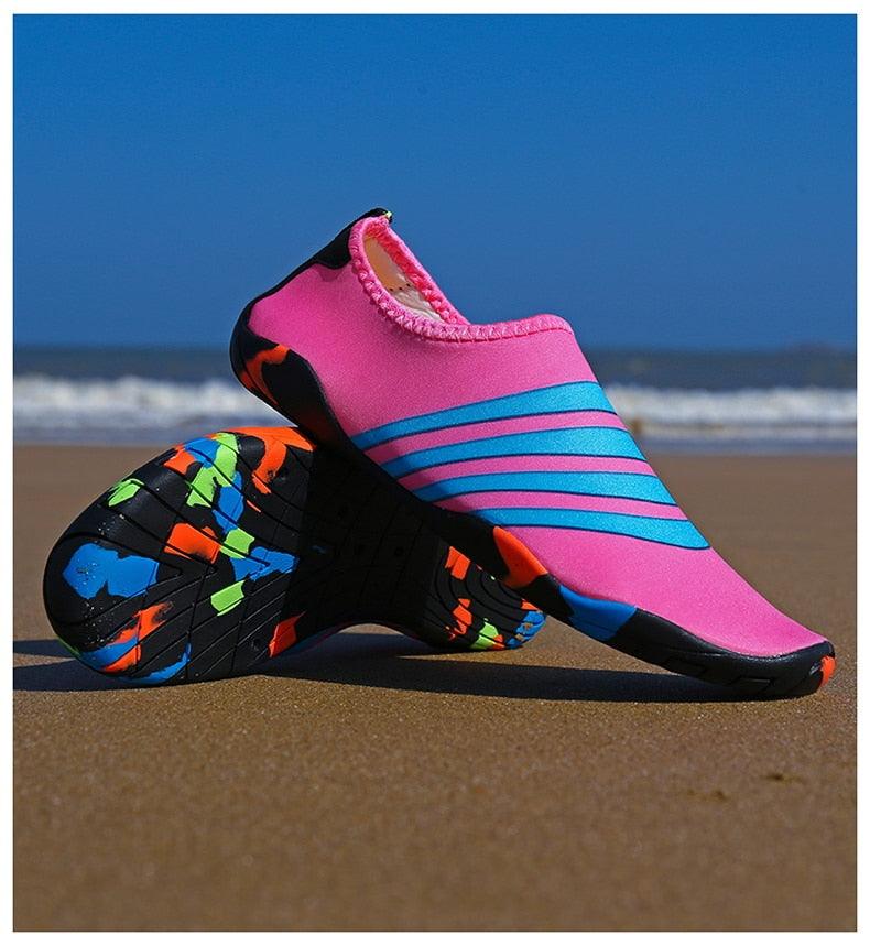 Summer Outdoor Mens Sports Water Shoes Non-Slip Beach Shoes Barefoot Upstream Shoes Quick-Dry Aqua Sock Barefoot For Beach Swim River Pool Lake Hiking Kayaking Surfing