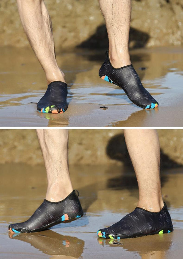 Summer Outdoor Mens Sports Water Shoes Non-Slip Beach Shoes Barefoot Upstream Shoes Quick-Dry Aqua Sock Barefoot For Beach Swim River Pool Lake Hiking Kayaking Surfing