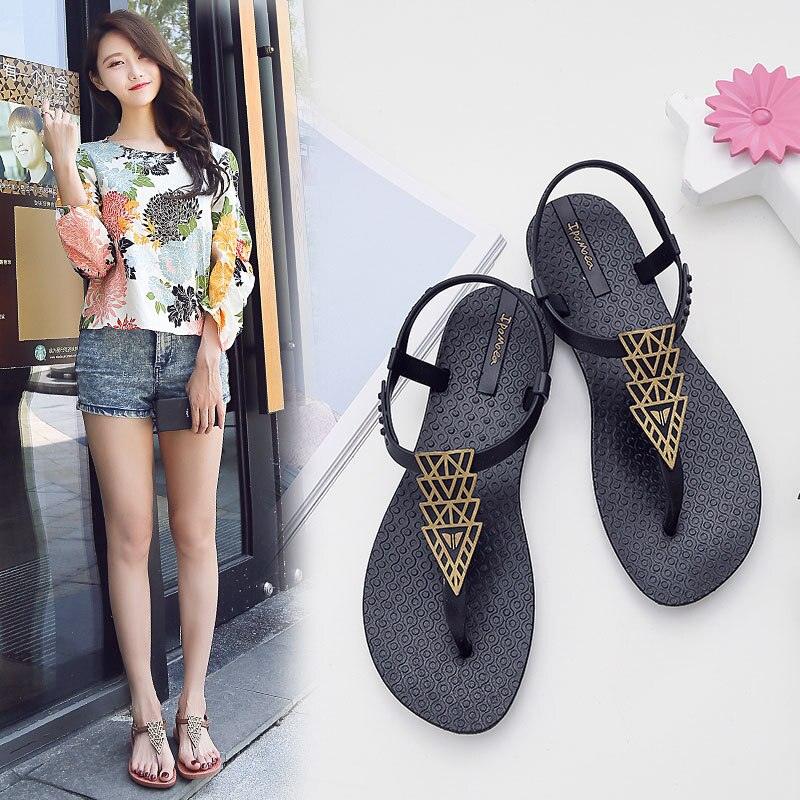 Summer Sandals Women New Flat Slides Flip Flops Seaside Vacation Shoes Woman Beach Flat Style Casual Sandals Slippers Beach Shoes Dress Summer Beach Shoes Thong Slippers