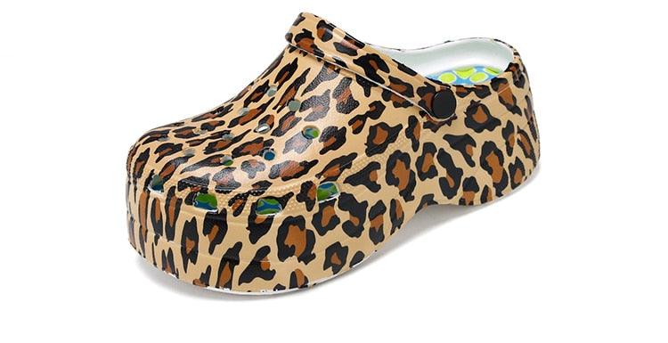 Summer Women Clogs Quick Dry Rainbow Tie Thick Wedges Garden Shoes Beach Sandals Flip Flops For Women Slipper Lightweight Home Slip On Walking Casual Art Painted Travel Holiday Shoes