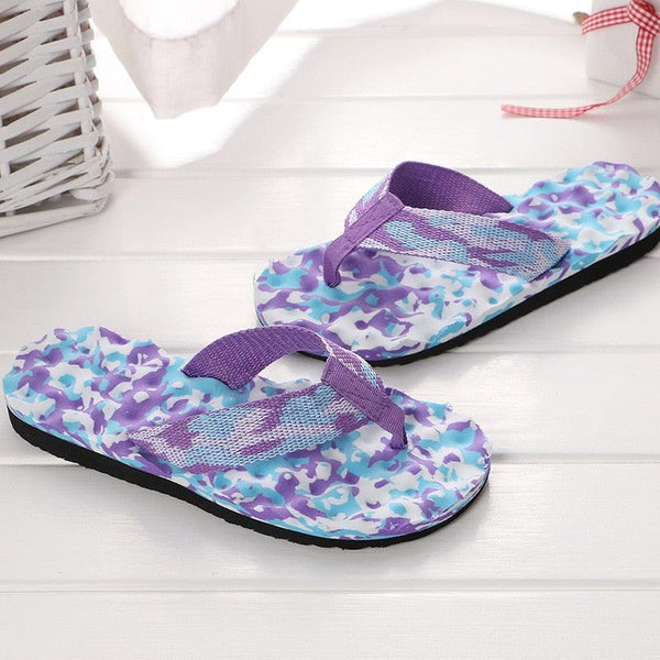 Summer Women Flip Flops Shoes Sandals Camouflage Outdoor Beach Shoes Slippers Daily Wear Casual Slippers Comfort Thong Style Flip Flops Sandals For Women With Arch Support For Comfortable Walk