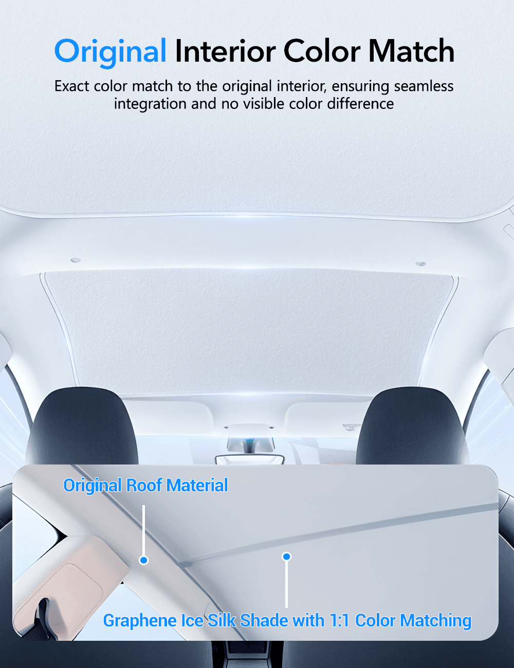 Glass Roof Sunshade for Tesla Model 3 | TESERY