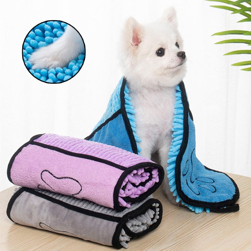 Super Absorbent Dog and Cat Bathrobe and Microfiber Bath Towels