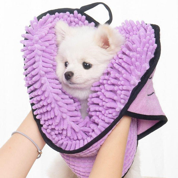 Super Absorbent Dog and Cat Bathrobe and Microfiber Bath Towels - Gifts for You 'n Me