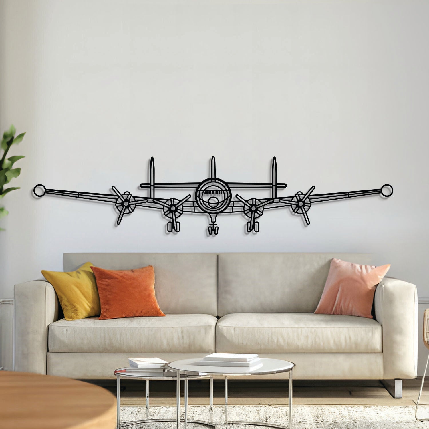 Super Constellation Front Metal Aircraft Wall Art - NCP0445