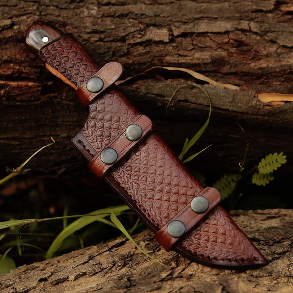 Super Cut Damascus Chef's Knife with Exotic Wenge Wood Handle