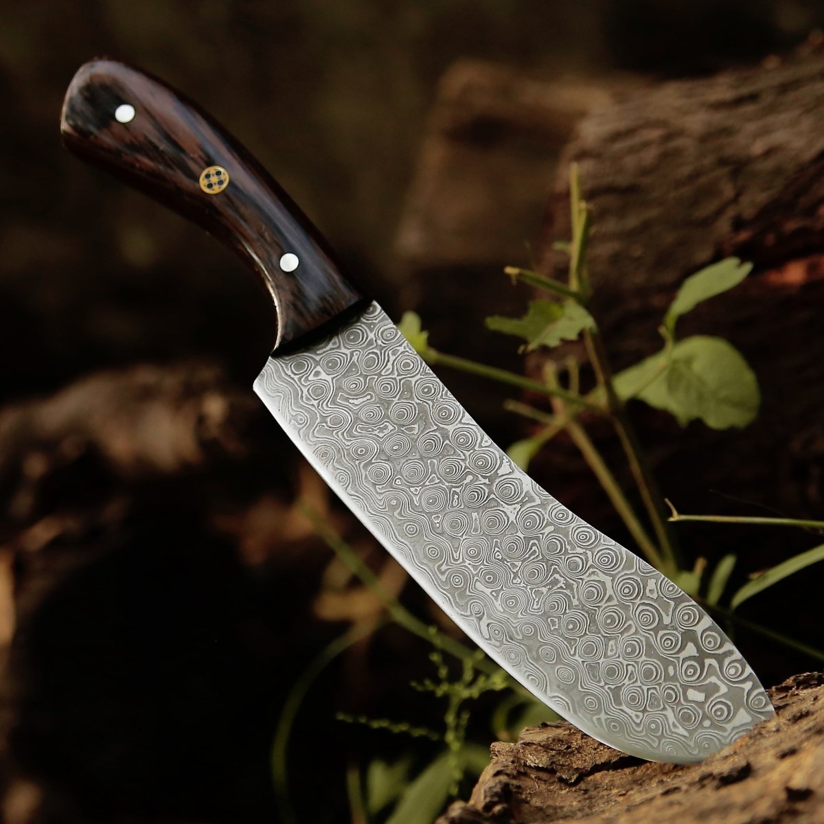 Super Cut Damascus Chef's Knife with Exotic Wenge Wood Handle