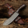 Super Cut Damascus Chef's Knife with Exotic Wenge Wood Handle
