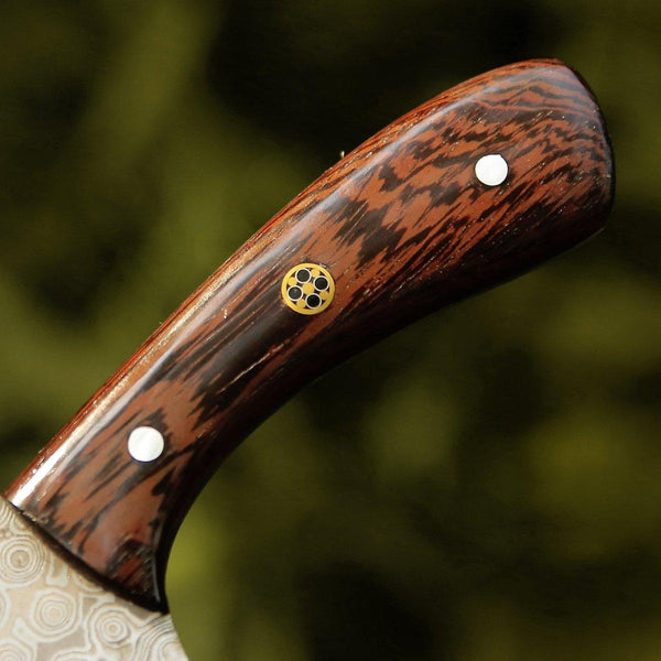 Super Cut Damascus Chef's Knife with Exotic Wenge Wood Handle