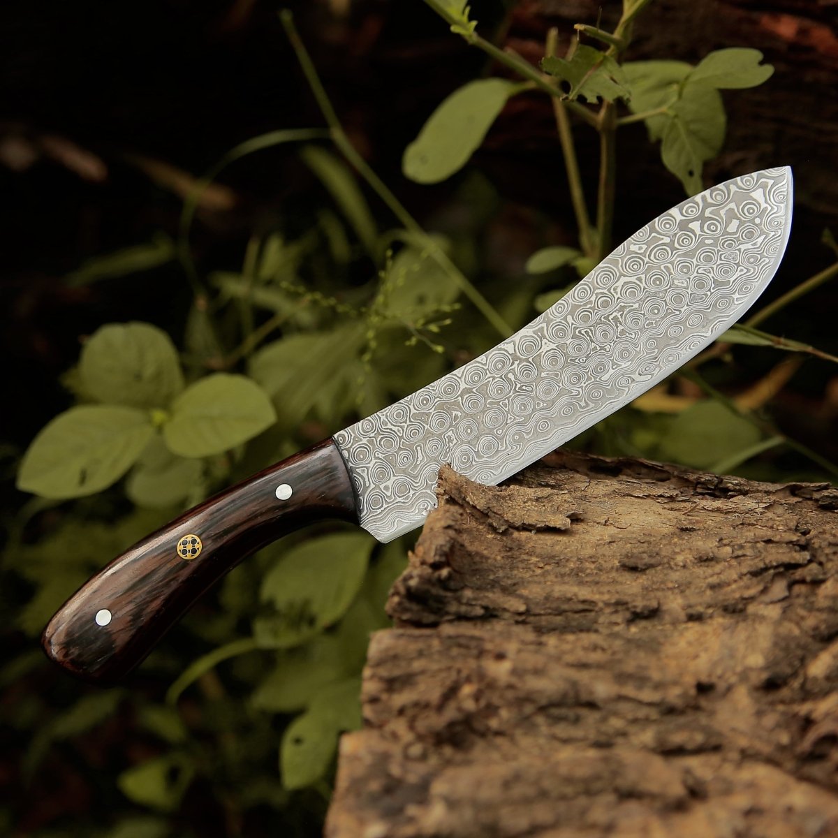 Super Cut Damascus Chef's Knife with Exotic Wenge Wood Handle