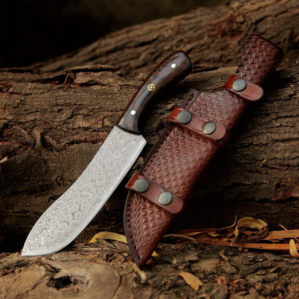 Super Cut Damascus Chef's Knife with Exotic Wenge Wood Handle