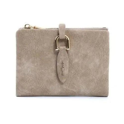 Super Cute Short Purses Vintage Style PU Leather Lady Short Clutch Small Matte Wallet For Women And Girls