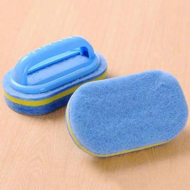 Super Quality Kitchen Cleaning Bathroom Toilet Kitchen Glass Wall Cleaning Bath Brush Handle Sponge Bath BottomBathtub Cleaning Tools