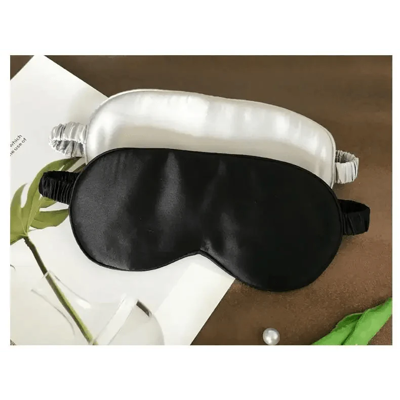 Super Smooth  Mulberry Silk Sleep Eye Mask & Blindfold With Elastic Strap Travel Eye Patch Soft Nap Eye Patch  Eye Cover Eyeshade for Night Sleeping Mask For Women