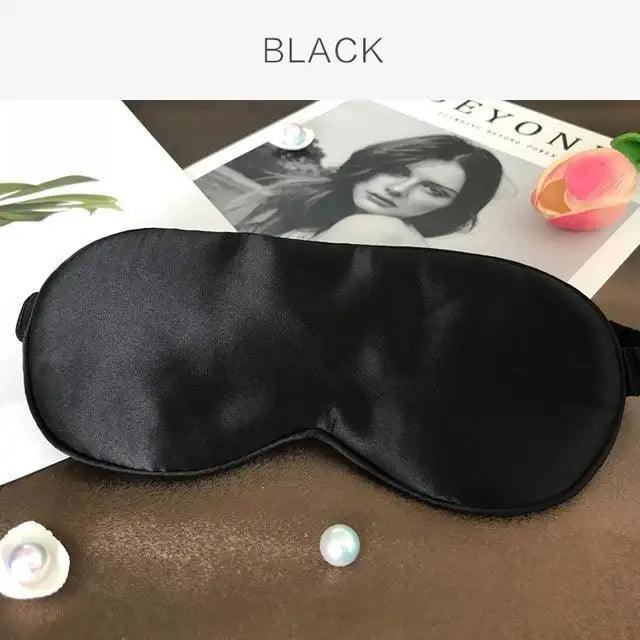 Super Smooth  Mulberry Silk Sleep Eye Mask & Blindfold With Elastic Strap Travel Eye Patch Soft Nap Eye Patch  Eye Cover Eyeshade for Night Sleeping Mask For Women