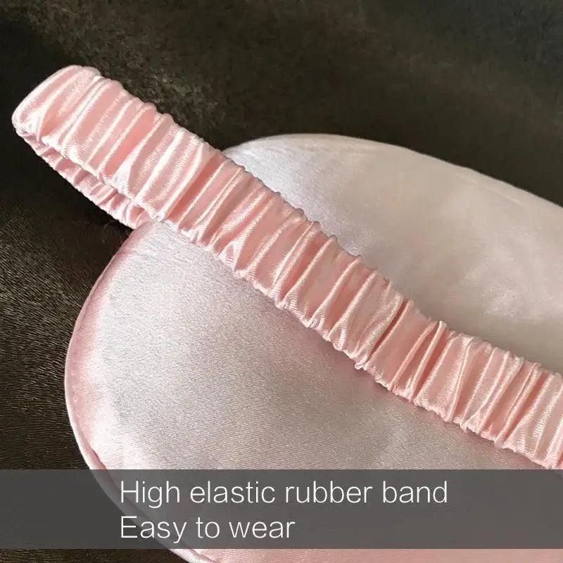 Super Smooth  Mulberry Silk Sleep Eye Mask & Blindfold With Elastic Strap Travel Eye Patch Soft Nap Eye Patch  Eye Cover Eyeshade for Night Sleeping Mask For Women