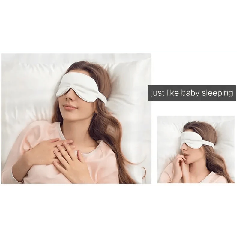 Super Smooth  Mulberry Silk Sleep Eye Mask & Blindfold With Elastic Strap Travel Eye Patch Soft Nap Eye Patch  Eye Cover Eyeshade for Night Sleeping Mask For Women