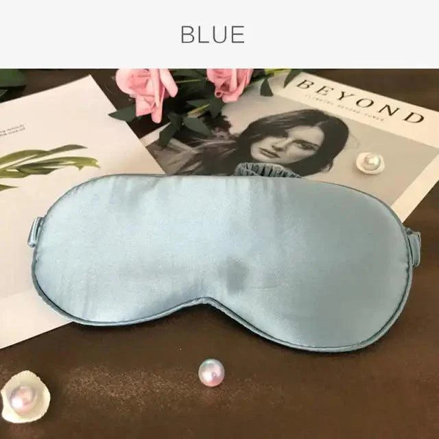 Super Smooth  Mulberry Silk Sleep Eye Mask & Blindfold With Elastic Strap Travel Eye Patch Soft Nap Eye Patch  Eye Cover Eyeshade for Night Sleeping Mask For Women