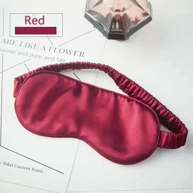 Super Smooth  Mulberry Silk Sleep Eye Mask & Blindfold With Elastic Strap Travel Eye Patch Soft Nap Eye Patch  Eye Cover Eyeshade for Night Sleeping Mask For Women