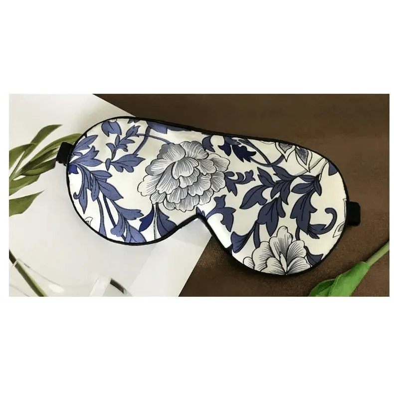 Super Smooth  Mulberry Silk Sleep Eye Mask & Blindfold With Elastic Strap Travel Eye Patch Soft Nap Eye Patch  Eye Cover Eyeshade for Night Sleeping Mask For Women