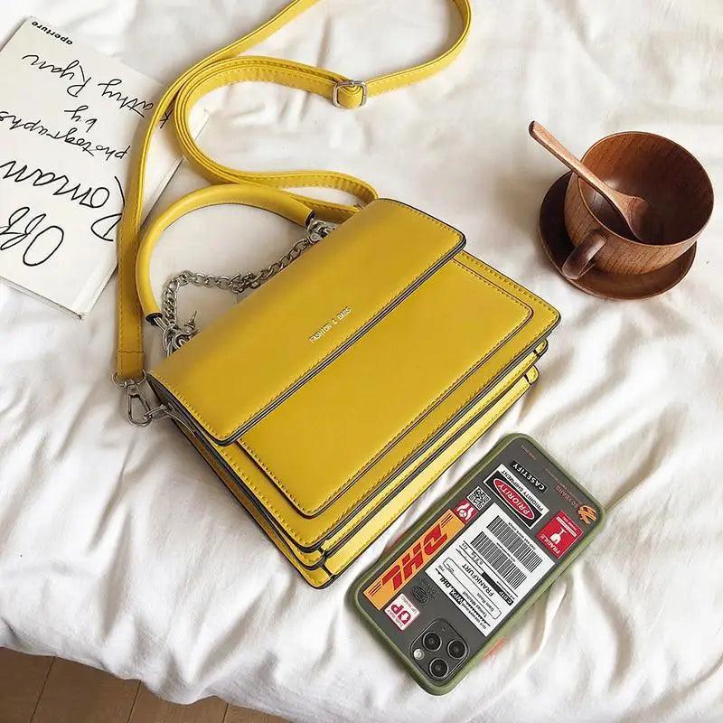 Super Stylish Square bag For Females High quality PU Leather Women's Designer Handbag Travel Shoulder Bag