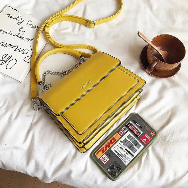 Super Stylish Square bag For Females High quality PU Leather Women's Designer Handbag Travel Shoulder Bag
