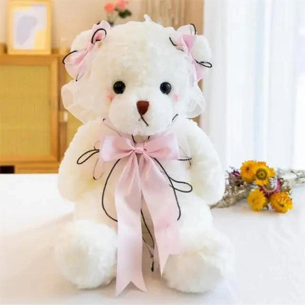 Superior Quality Cute Teddy Bear With Dress Plush Doll Stuffed Animals Kids Toys Room Decor, Christmas,VE Valentine Gifts