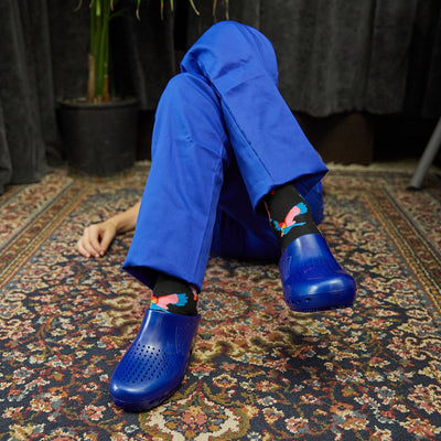 Calzuro Classic With Holes Metallic Blue