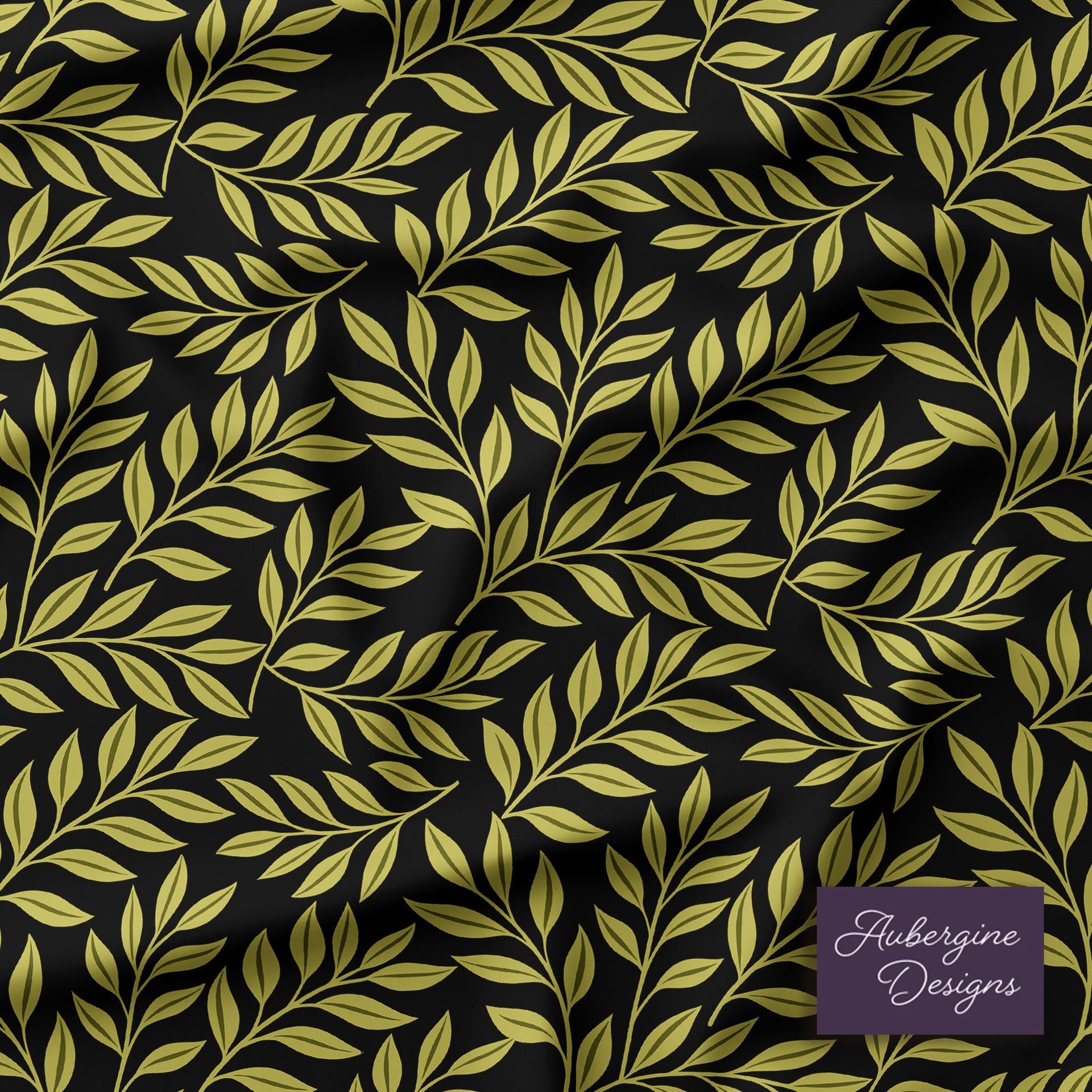 5 Piece Reversible Duvet Cover Set | Cotton Blend | Green Figs - William Morris Inspired Collection