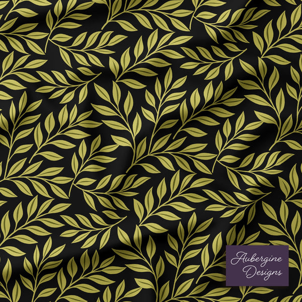 5 Piece Reversible Duvet Cover Set | Cotton Blend | Green Figs - William Morris Inspired Collection