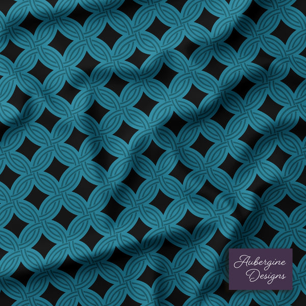 5 Piece Reversible Duvet Cover Set | Cotton Blend | Red Berries, Blue Flowers - William Morris Inspired Collection