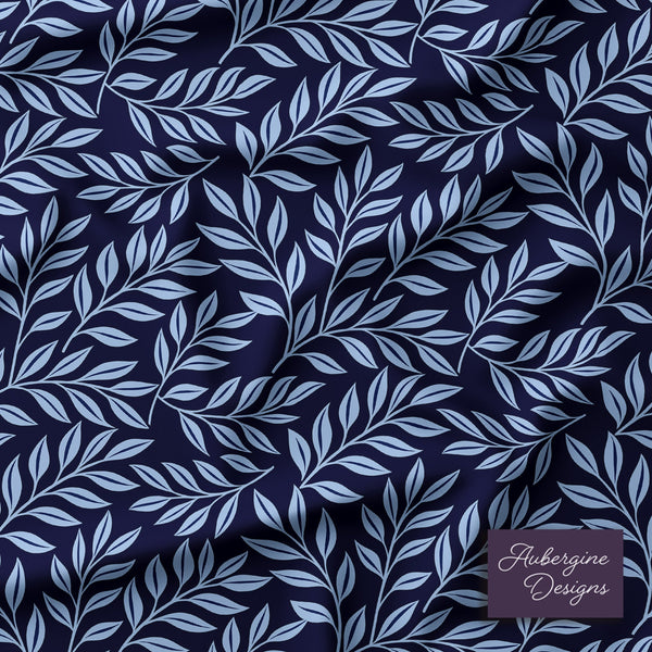 5 Piece Reversible Duvet Cover Set | Cotton Blend | Sliced Fig - William Morris Inspired Collection