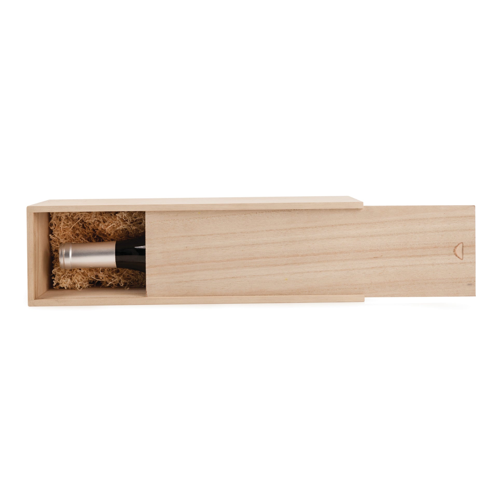 1-Bottle Wood Wine Box