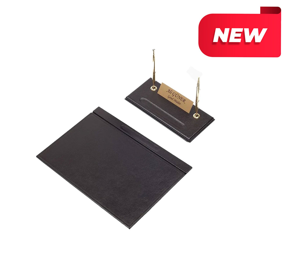 MOOG Leather Desk Set - Green- 2 PCS