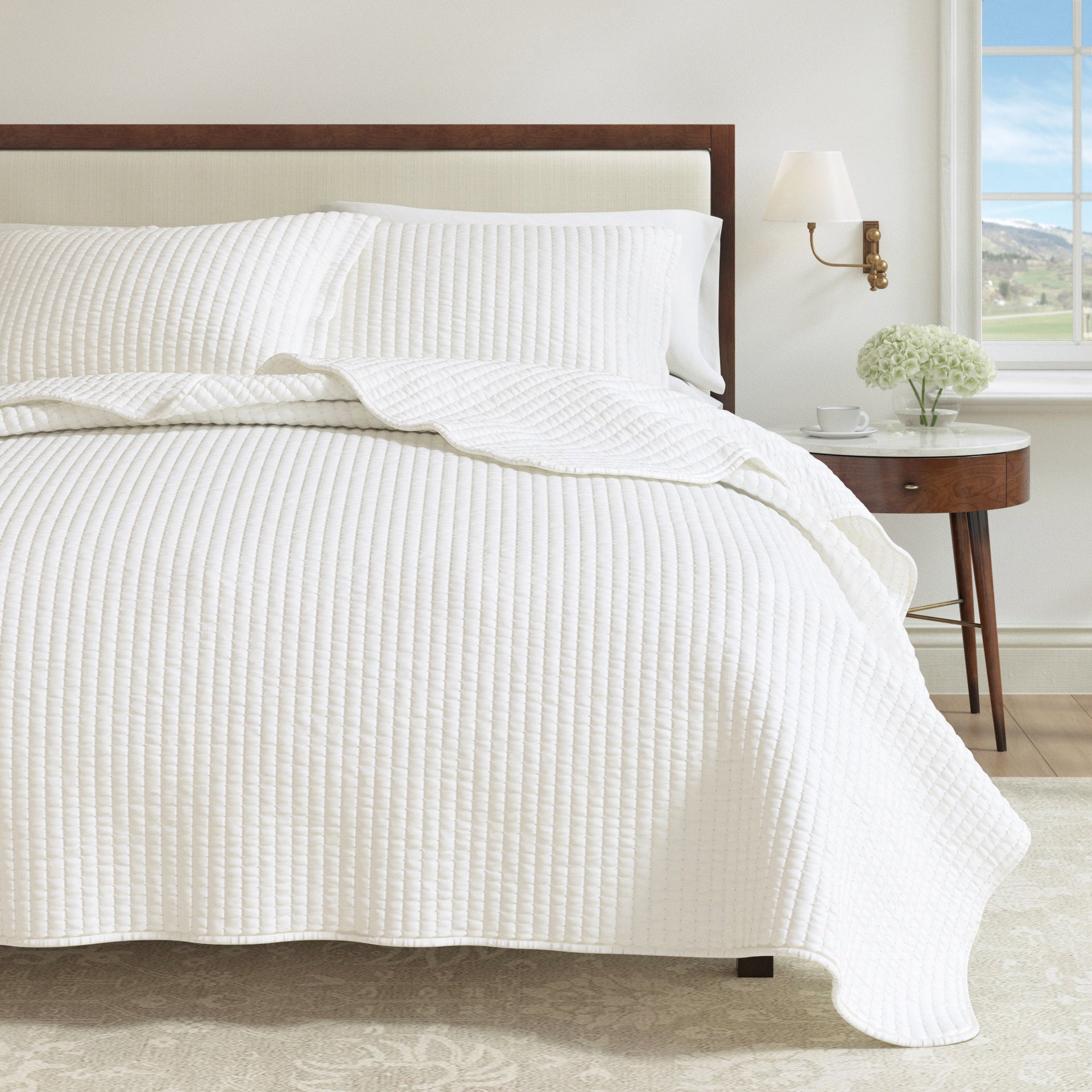 3-Piece Solid Quilt - Alicia Collection Great Bay Home