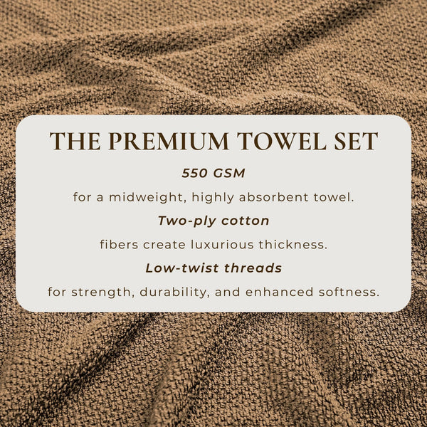Cotton Textured Bath Towel Set - Acacia Collection