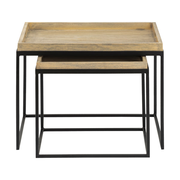 Akin Accent Table - Set of 2 Black