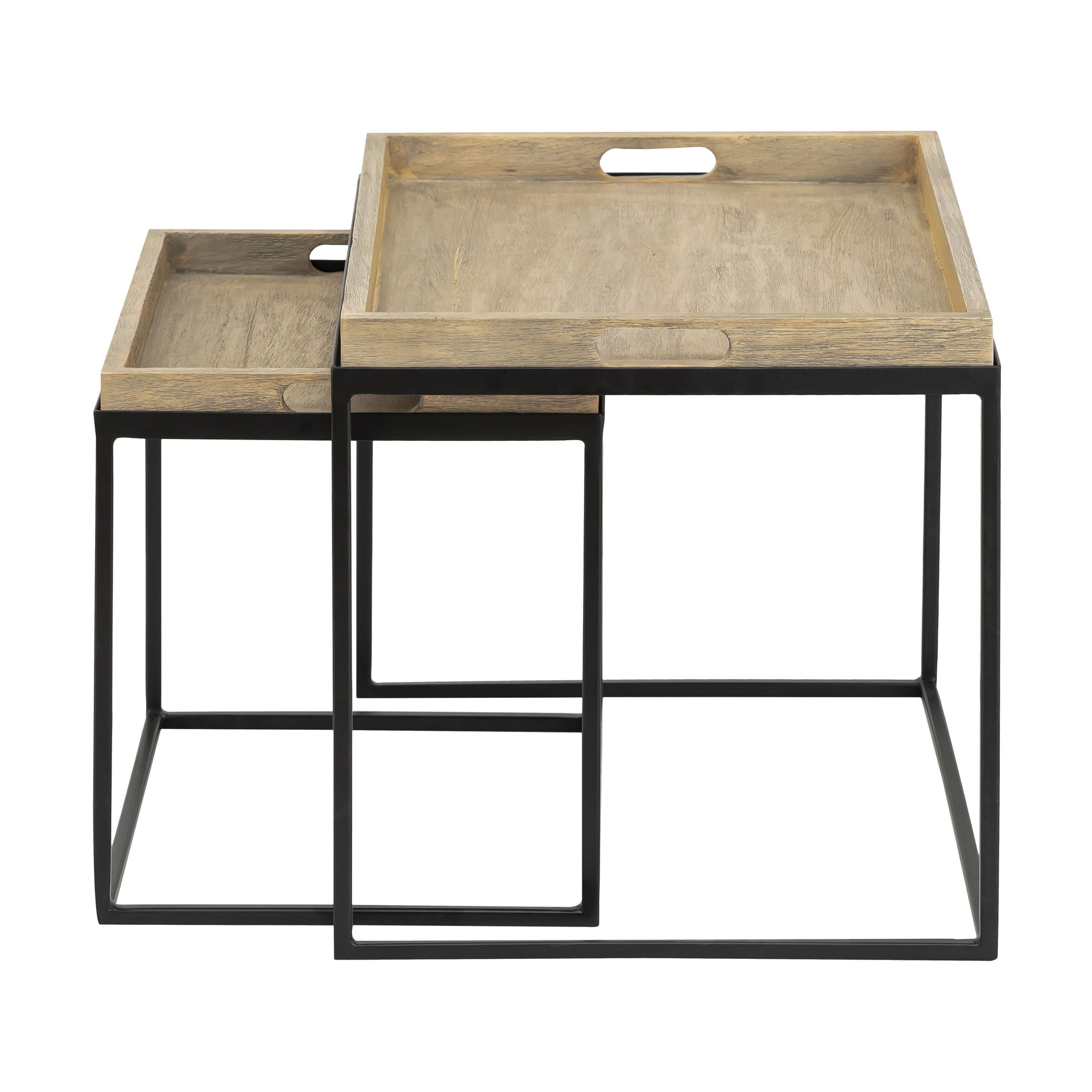 Akin Accent Table - Set of 2 Black