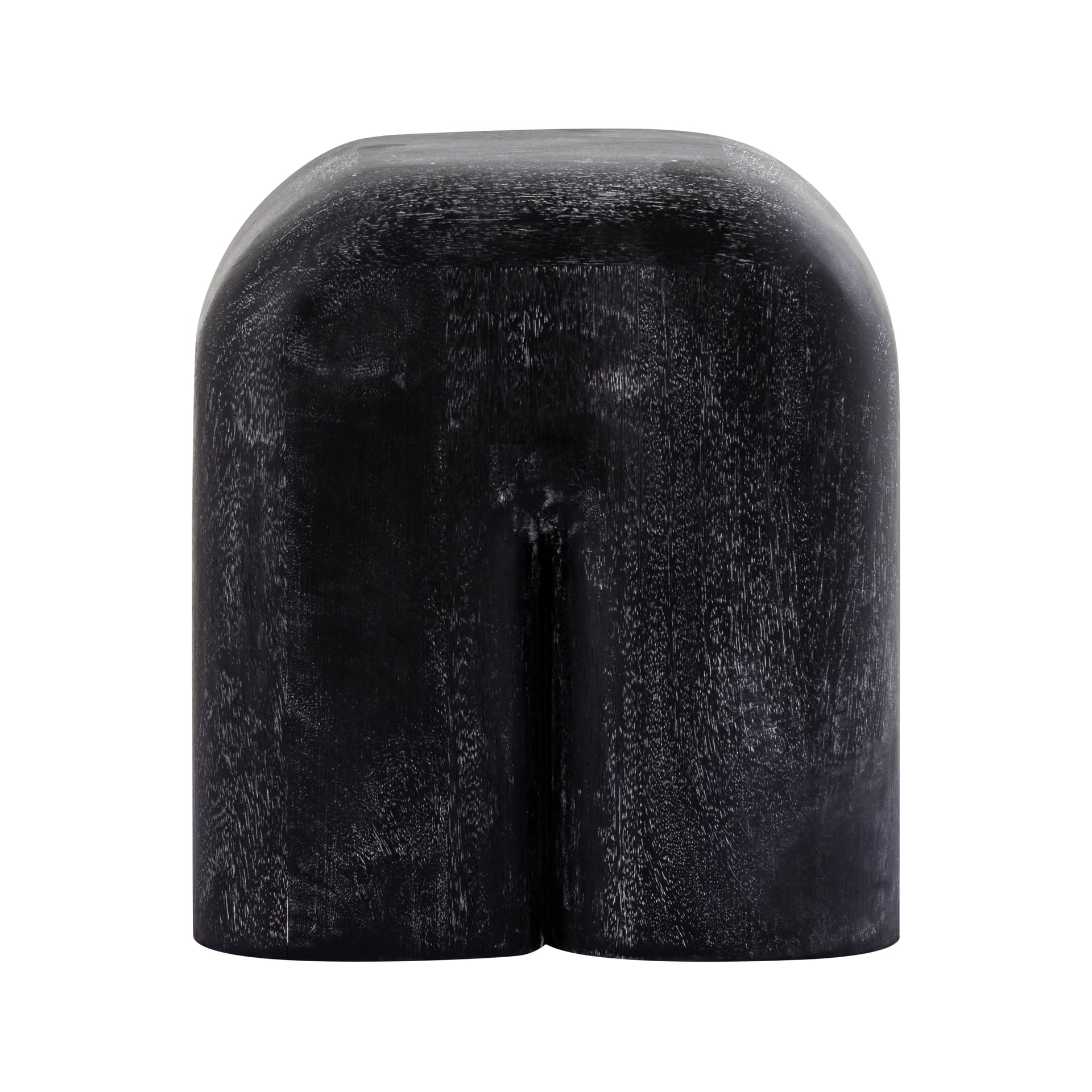 Morris Cerused Accent Table - Short Black