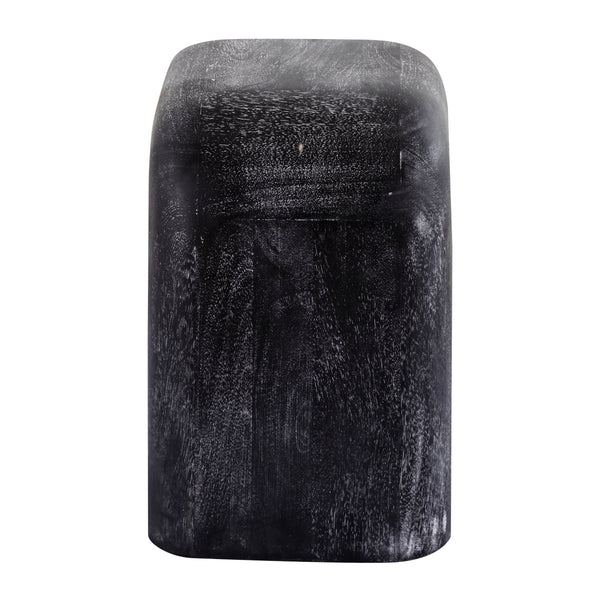 Morris Cerused Accent Table - Short Black