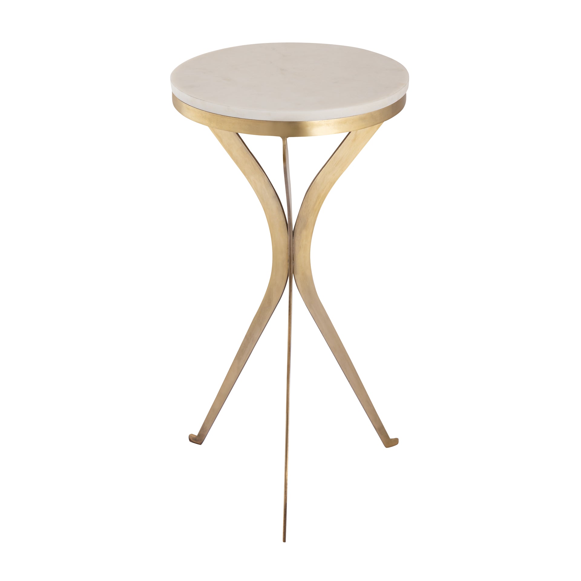 Rowe Accent Table - Aged Brass