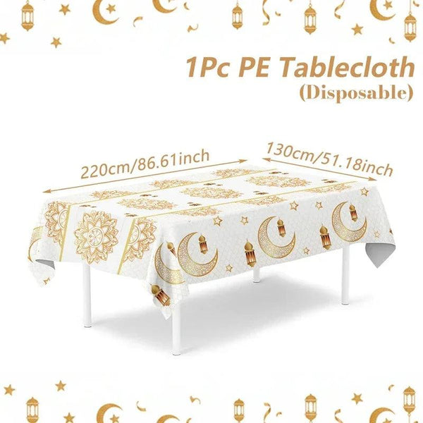 Table Cloth - Ramadan Mubarak Cotton Large