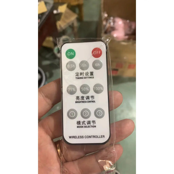 Table Feather Lamp Table with USB, Battery Powered and Remote Control